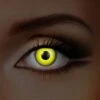Yellow UV I-Glow Halloween Coloured Contact Lenses (Neon)