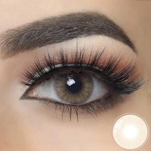 Hidrocor Ochre Brown Colored Contacts