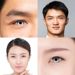 White Out Contact Lenses (1Day Expiry - 9/23) -Eye Colors Sale chinesecouple d7784c1c decd 4d59 a75d 8314a3a385af