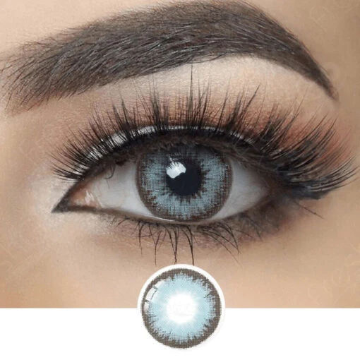Diamond Pacific Blue Coloured Contacts