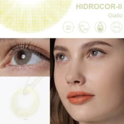 Hidrocor II Giallo Yellow Contact Lenses -Eye Colors Sale ezgif.com gif maker 93
