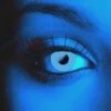 Blue UV I-Glow Halloween Coloured Contact Lenses (Neon) -Eye Colors Sale spooky blue uv contact lenses