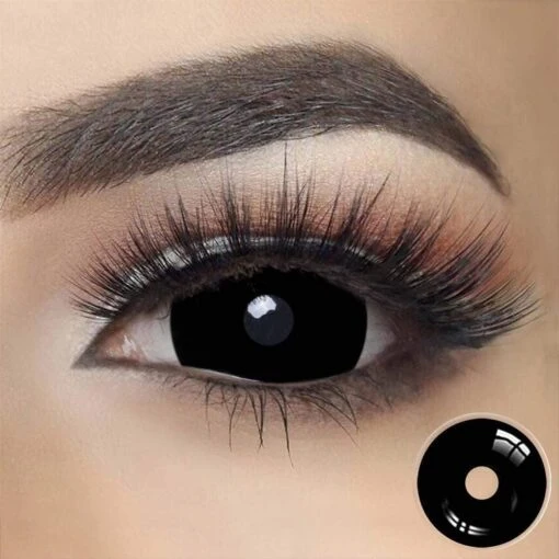 17mm Black Mini Sclera (With Pupil Cutout)