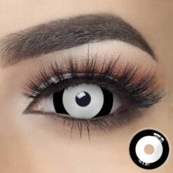 17mm Black And White Mini Sclera
