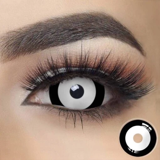 17mm Black And White Mini Sclera