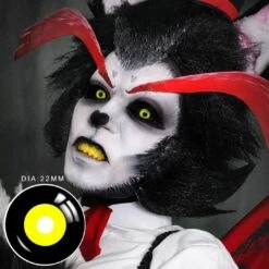 Sith Ichigo Black And Yellow Full Eye 22mm Sclera -Eye Colors Sale twinklens pseyeche sclera lenses sith ichigo black and yellow b2233 0 00 sith ichigo black and yellow sclera eyes 28566889201745 1800x1800 5e936473 04d6 4cc6 ade1 5ad7313c7b1d